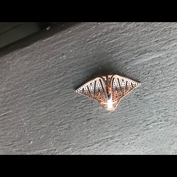 AWESOME ROSE GOLD SMOKY TOPAZ RING - Picture 4 of 5